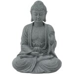 Eosnow statue de bouddha en gr�s vert, sculpture bouddhiste assise, ornement pour salon et cour, 7135k ...