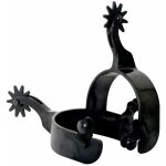 �perons en fer bruni avec roue et bande de 75 mm de large