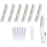 pilateur facial pour femmes, rasoir  lumire led, rasoir dermaplane impeccable