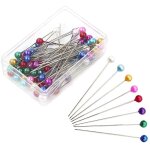 �pingles � coudre � t�te ronde en plastique pour mercerie, patchwork, couture et loisirs cr�atifs (100 ...