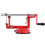 plucheur  pommes en mtal, coupe - pommes, plucheur  fruits manuel 3 en 1 en mtal avec base  ventouse ...