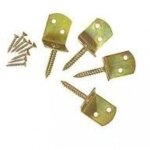 Equerres acier a visser universel gris, hauteur 8 x largeur 4 x profondeur 3 cm