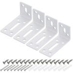 �querre d'angle en l - �querre � angle droit avec vis - pour fixation de meubles et d'�tag�res - blanc ...