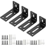 �querre d'angle en l - �querre � angle droit avec vis - pour fixation de meubles et d'�tag�res - noir ...