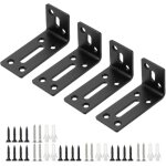 �querre d'angle en l - �querre � angle droit avec vis - pour fixation de meubles et d'�tag�res - noir ...