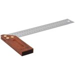 Equerre à chapeau / équerre de menuisier stier palissandre, 90° / 45°, 300 mm Equerre à chapeau / équerre de menuisier stier palissandre, 90° / 45°, 300 mm