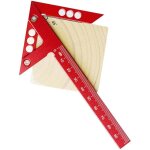 �querre de charpentier (1 pi�ce), rapporteur d'angle, marqueur de centre, pour les mesures en menuiserie, ...