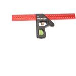�querre combin�e 300mm, r�gle d'angle de combinaison multifonctionnelle en alliage d'aluminium avec bulle ...