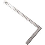 Equerre couture, equerre menuisier m�tal inoxydable, r�gle carr�e 150�300mm, angle droit 90 degr�s, r�gle ...