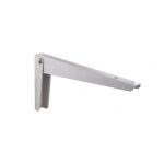 Equerre escamotable acier epoxy blanc, h. 13 x p. 30 cm - cime Equerre escamotable acier epoxy blanc, h. 13 x p. 30 cm - cime