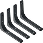 Equerre etagere murale, 4pcs equerre metal 200mm x 150mm equerre charge lourde support etagere murale ...