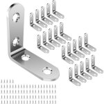 �querre de fixation en m�tal equerre inox, lot de 20 �querres de fixation 4040mm pour la fixation et ...