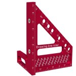 �querre pour menuiserie - r�gle de tra�age avec trou pour �querre de menuisier, d'aluminium rapporteur ...