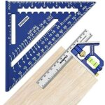 Equerre menuisier 180 mm et r�gle d'angle de combinaison 150mm, equerre combin�e avec niveau � bulle ...
