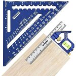 Equerre menuisier 180 mm et r�gle d'angle de combinaison 150mm, equerre combin�e avec niveau � bulle ...