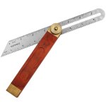 querre de menuisier, 200 mm fausse equerre en t, querres de charpentier en inox, outils de mesure menuiserie ...