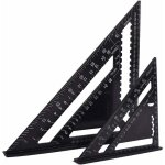 querre multifonction en aluminium 18cm / 30cm - rapporteur d'angle ajustable 45 90 - outil de menuiserie ...