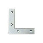 Equerres plate renfort bout carr� 80x80x18 acier zingu� - 10 pi�ces