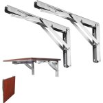 Équerre pliante charge lourde - 2pcs - 300 mm - Équerre pliable 300 mm, Équerre Étagère murale en acier ... Équerre pliante charge lourde - 2pcs - 300 mm - Équerre pliable 300 mm, Équerre Étagère murale en acier ...