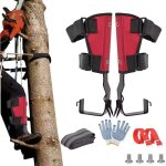 �quipement pour l'escalade d'arbres, crampons d'escalade, 2 griffes, crampons r�glables avec sangles ...