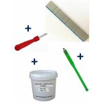Equipement express sicoba - kit 100 plombs masses d'equilibrage adhsifs 4x5g - 4x10g + tire valve + ...