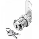 Errure batteuse cylindre, verrou de porte pour armoire, serrure batteuse a came barillet pour boite aux ...