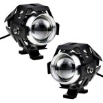 Ersandy - 2pcs 125w phare de moto extra led phare antibrouillard projecteur de moto 1200lm u5 �tanche ...