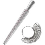 Ersandy - baguier calibreur de 41 � 76 mesure de taille de doigt jauge anneaux outil de bague avec 3 ...