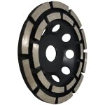 Ersandy - disque diamant � meuler et poncer, meule abrasive diamant�e 125mm x 22, 23mm � double rang�e, ...