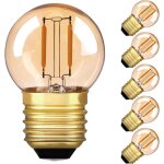 Ersandy - g40 led filament mini globe ampoule e27 1w ext�rieure chaud blanc 2200k (ambre glow) - 10w ...