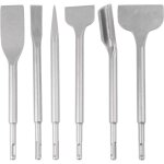 Ersandy - jeu de 6pcs burin sds - plus, 25cm longueur, coffret pour enlevement de b�ton et carrelage ...
