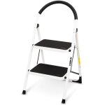 Bm tools - escabeau  2 marches bmt - esc2 - acier, haut. de travail : 47 cm, se range facilement, marches ...