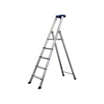 Escabeau alu 4 marches - hauteur max travail 2, 9m - 609204 - 54