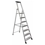 Escabeau aluminium - 7 marches xl (11 cm) - 3m42 pro