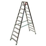 [jamais utilise] escabeau echelle double acc�s facal 2x10 marches en aluminium - d - 10