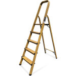 Keli - escabeau lgance domestique 5 marches (hauteur d'accs au travail 3, 00m), marchepied, fabriqu ...