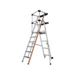 Escabeau pirl 6 marches - hauteur max. de travail 3. 40m - 2274156