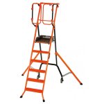 Escabeau scuris pirl gardia 70 cm ? plateforme large ? portillons automatiques ? hauteur de travail ...