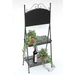 Escalier pour fleurs mtal 108 cm porte - fleurs 130837 avec tableau  craies escalier pour plantes banc ...