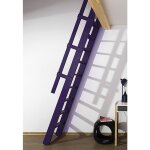 Matisre - escalier de meunier: 55cm de large - hauteur  franchir 3m - couleur : gris anthracite (ral ...