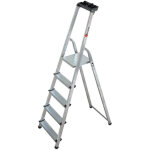 Escalux - escabeau aluminium 5 marches hauteur 2, 99 m - marchalu plus
