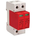 Esp - d40 parafoudre dc 2p 600v pour syst�me photovolta�que solaire ? spd rail din basse tension 20ka ...