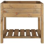 Esschert design - carr� potager en pin teint� sur pieds largeur 40 cm