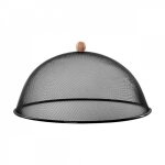 Esschert design - cloche alimentaire - noir - l - d43 x h 21, 7 cm - fer, bouleau - livraison gratuite ...