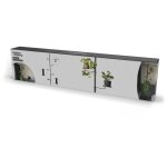 Esschert design - etag�re t�lescopique avec supports � plantes grand mod�le