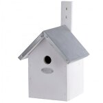 Nichoir pour msange - l 18 x l 19, 2 x h 31, 2 cm - blanc - livraison gratuite