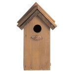 Nichoir pour roitelet en bois - 11, 3 x 16 x 21, 5 cm - marron - livraison gratuite