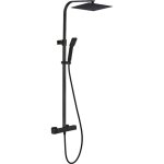 Essebagno - colonne de douche thermostatique 300 quartos noire