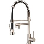 Essebagno - mitigeur évier à douchette big pro façon inox Essebagno - mitigeur évier à douchette big pro façon inox