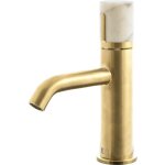 Essebagno - mitigeur lavabo bas manopola or marbre